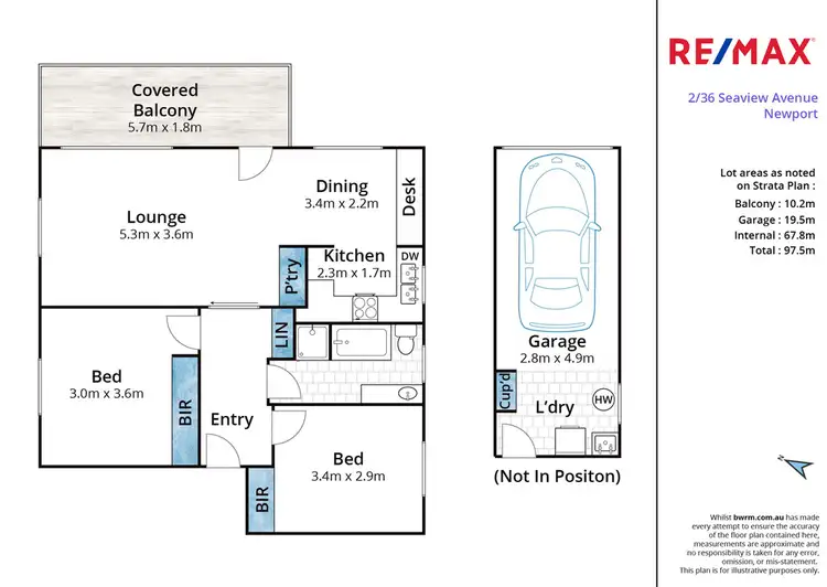 Floorplan of Homely unit listing, 2/36 Seaview Ave, Newport NSW 2106