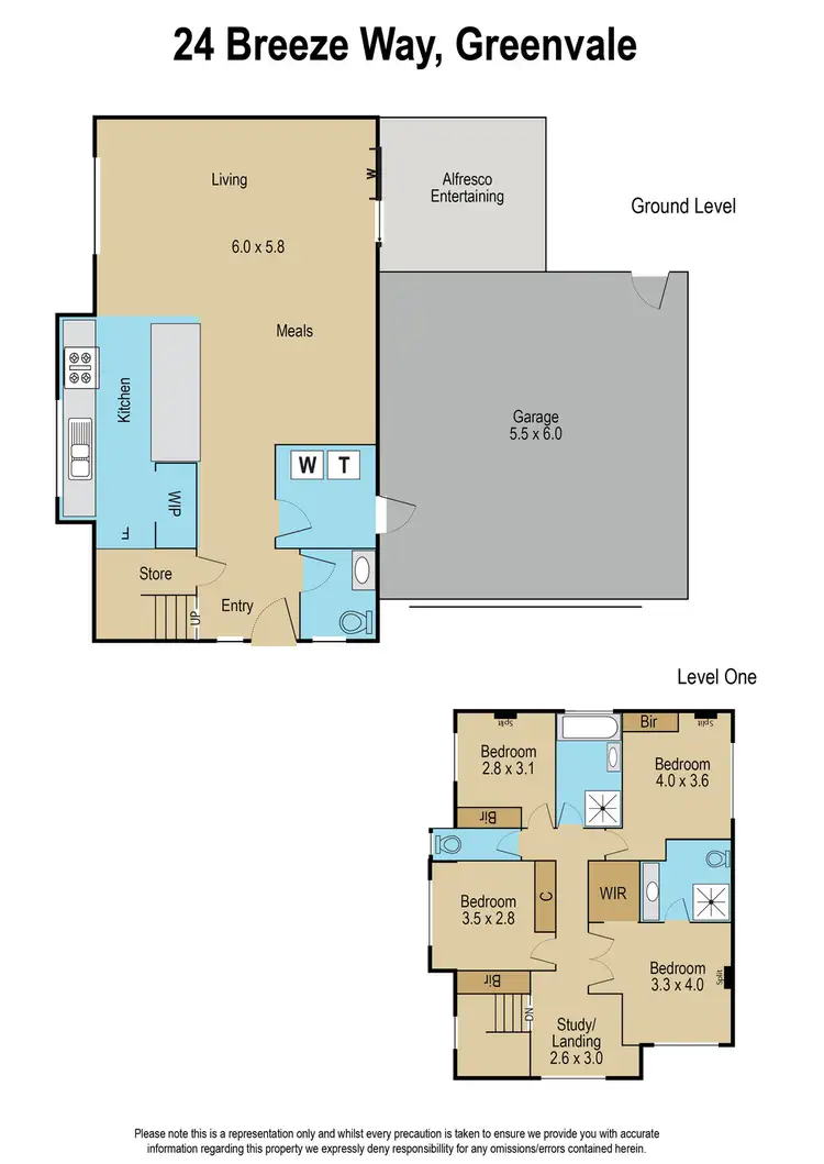 Floorplan of Homely house listing, 24 Breeze Way, Greenvale VIC 3059