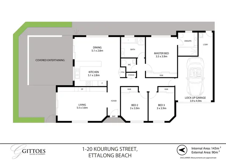Floorplan of Homely villa listing, 1/20 Kourung Street, Ettalong Beach NSW 2257