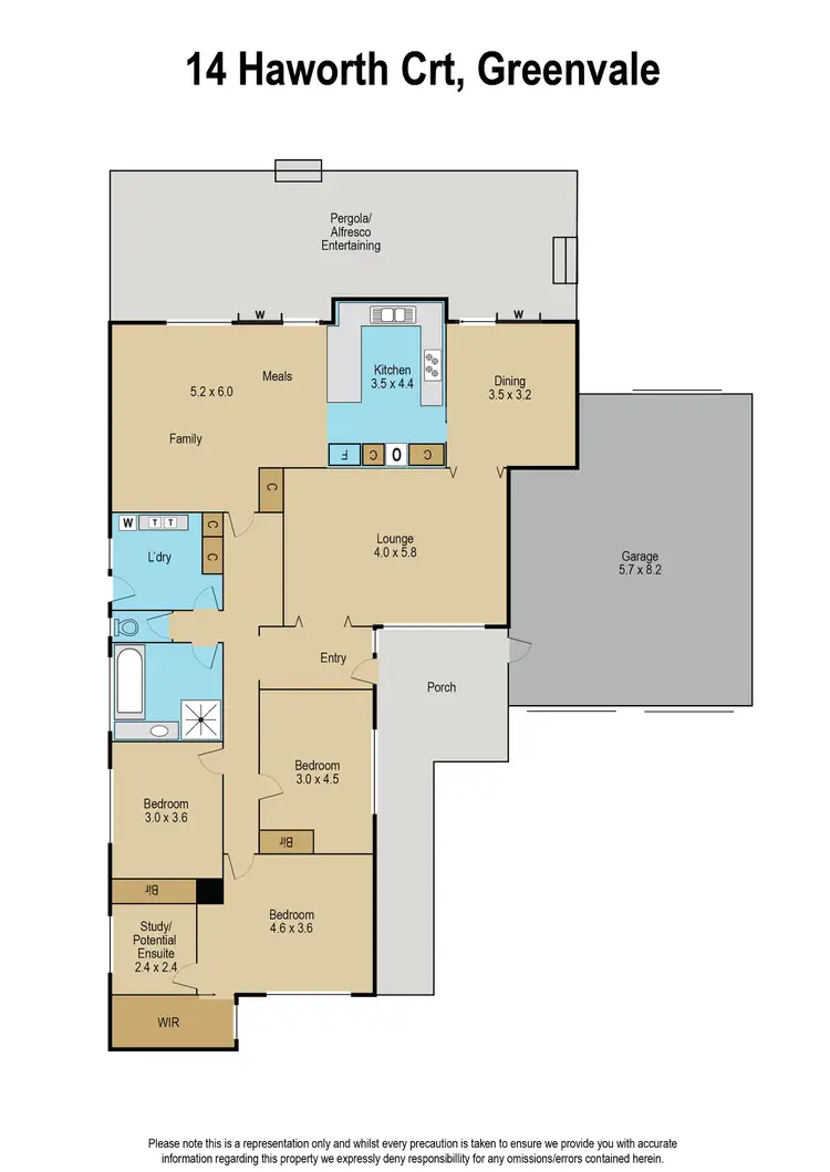 Floorplan of Homely house listing, 14 Haworth Court, Greenvale VIC 3059