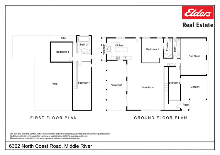 Floorplan of Homely rural property listing, 6362 NORTH COAST ROAD, Middle River SA 5223