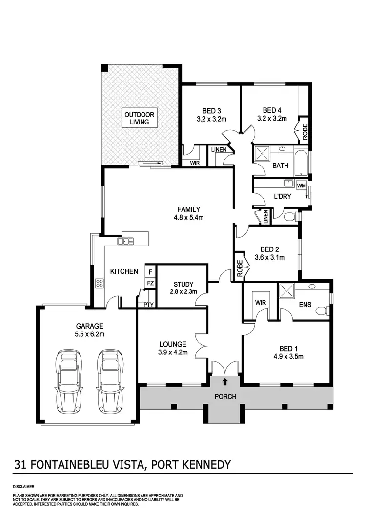 Floorplan of Homely house listing, 31 Fontainebleu Vista, Port Kennedy WA 6172