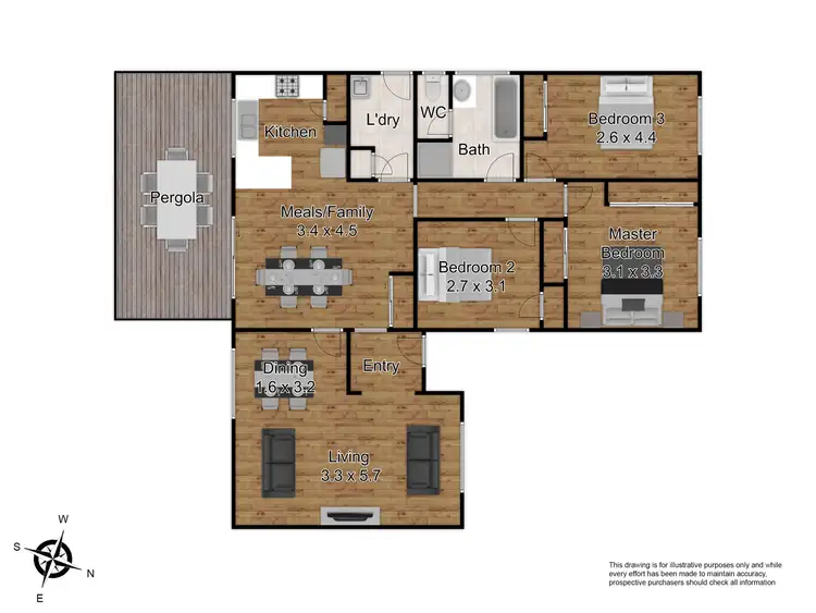 Floorplan of Homely house listing, 7 Coledale Close, Endeavour Hills VIC 3802