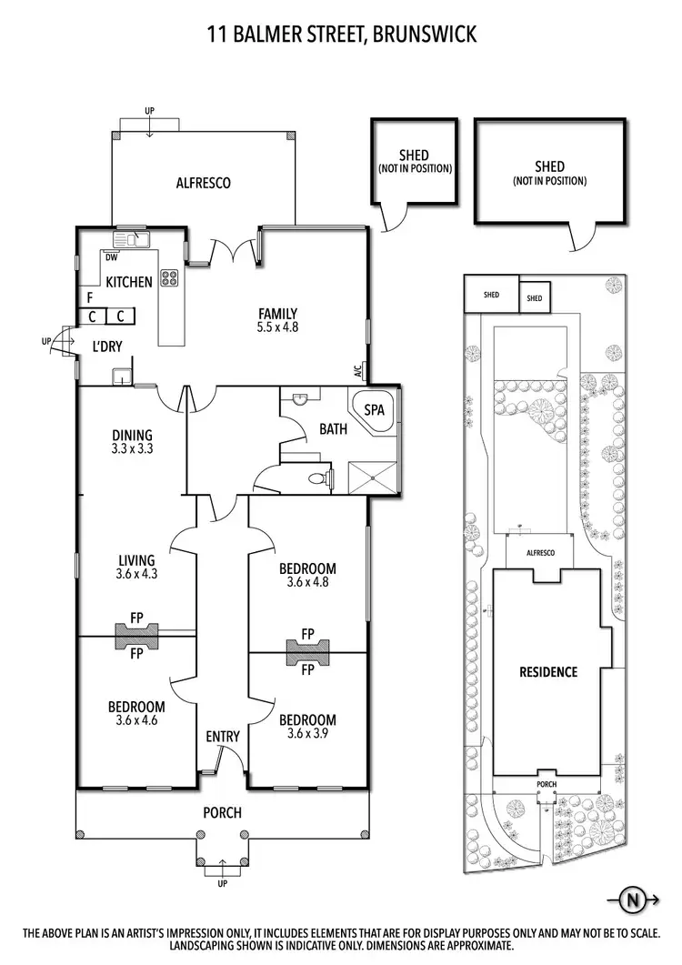 Floorplan of Homely house listing, 11 Balmer Street, Brunswick VIC 3056