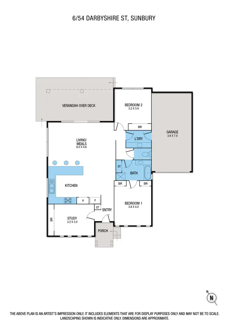 Floorplan of Homely unit listing, 6/54 Darbyshire Street, Sunbury VIC 3429