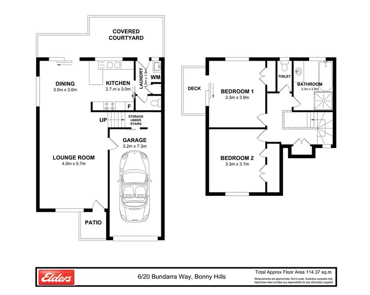 Floorplan of Homely townhouse listing, 6/20 Bundarra Way, Bonny Hills NSW 2445