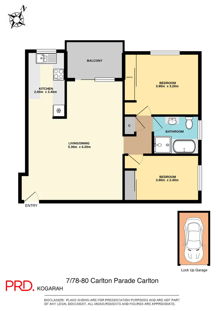 Floorplan of Homely unit listing, 7/78 Carlton Parade, Carlton NSW 2218