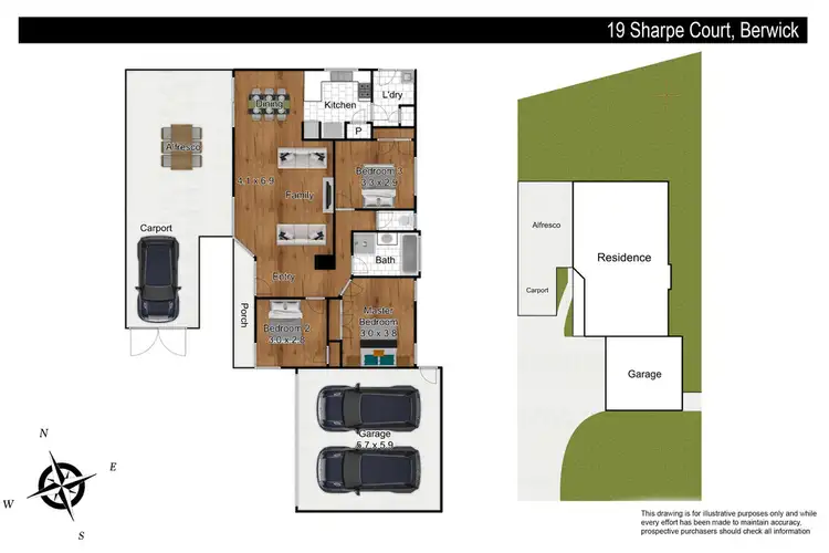 Floorplan of Homely house listing, 19 Sharpe Court, Berwick VIC 3806
