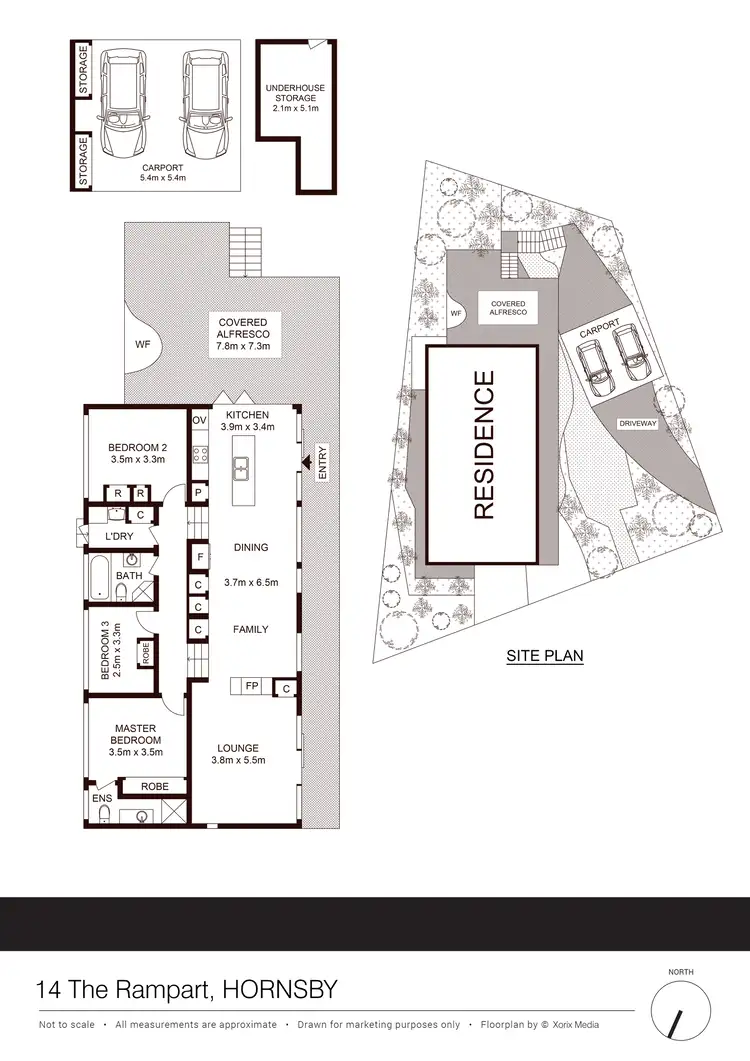 Floorplan of Homely house listing, 14 The Rampart, Hornsby NSW 2077