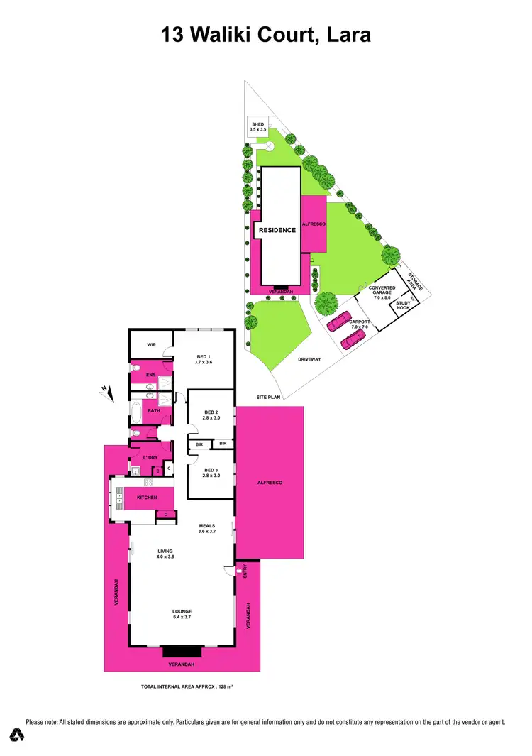 Floorplan of Homely house listing, 13 Waliki Court, Lara VIC 3212