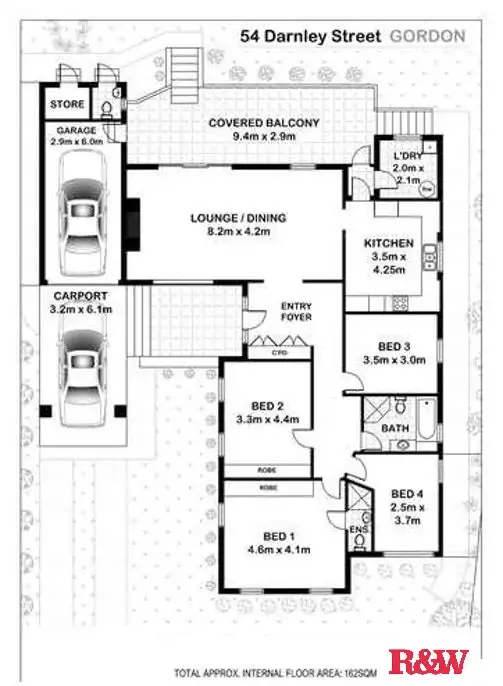 Floorplan of Homely house listing, 54 Darnley Street, Gordon NSW 2072