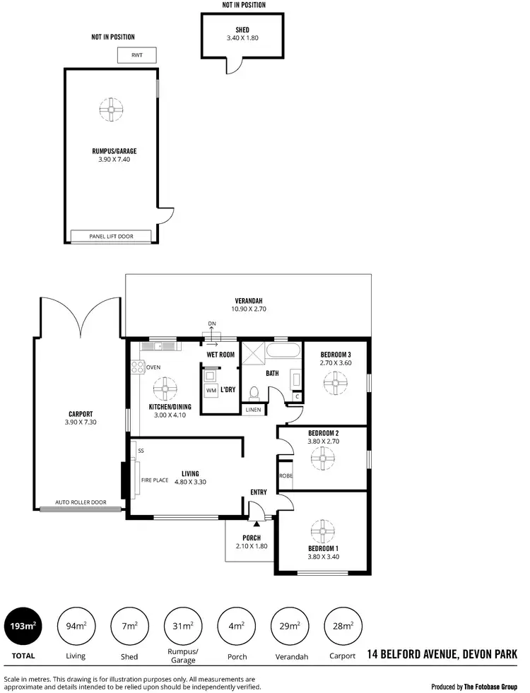 Floorplan of Homely house listing, 14 Belford Avenue, Devon Park SA 5008