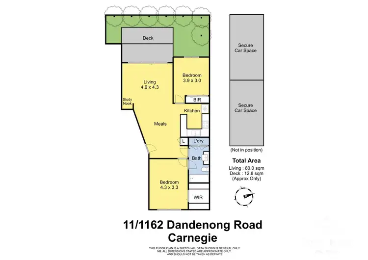 Floorplan of Homely apartment listing, 11/1162 Dandenong Road, Carnegie VIC 3163