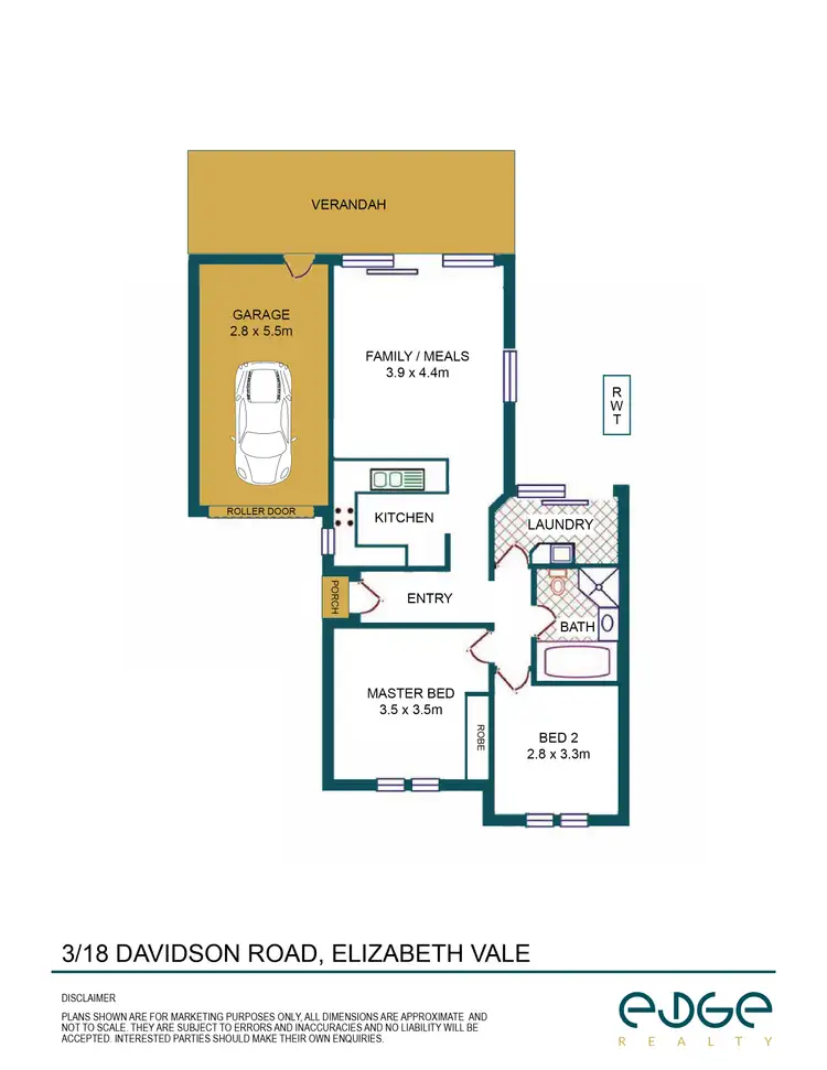Floorplan of Homely house listing, 3/18 Davidson Road, Elizabeth Vale SA 5112