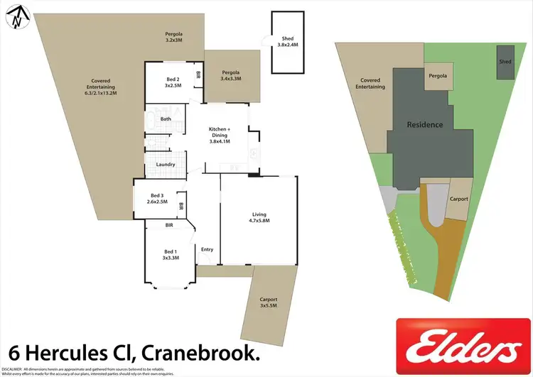 Floorplan of Homely house listing, 6 Hercules Close, Cranebrook NSW 2749