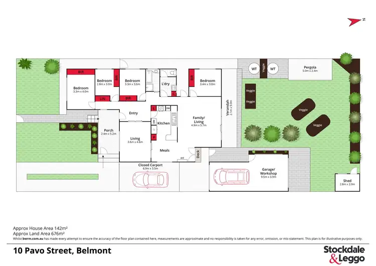 Floorplan of Homely house listing, 10 Pavo Street, Belmont VIC 3216