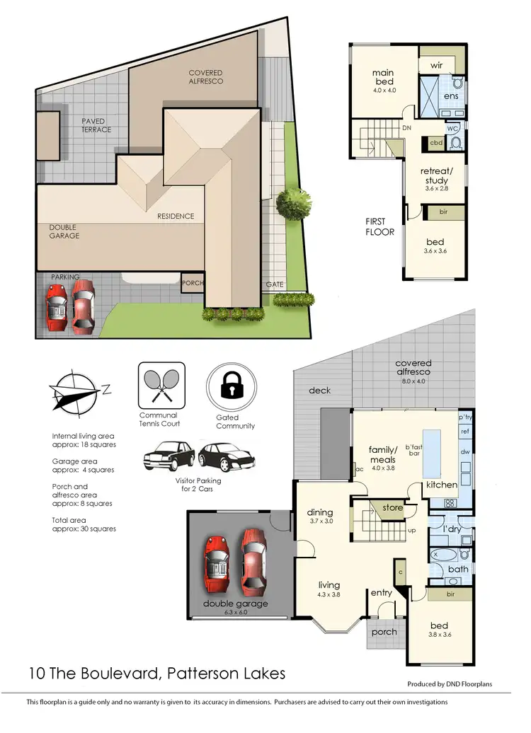 Floorplan of Homely house listing, 10 The Boulevard, Patterson Lakes VIC 3197