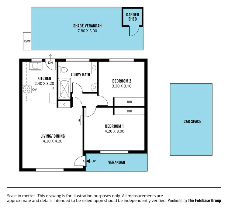 Floorplan of Homely unit listing, 6/68 Sherriffs Road, Morphett Vale SA 5162