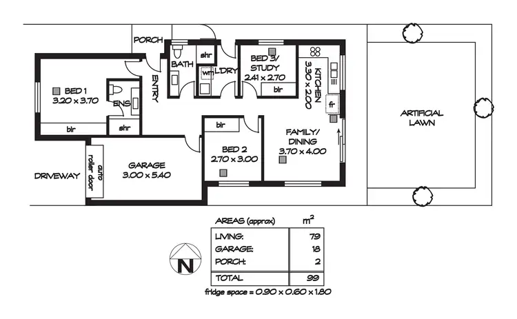 Floorplan of Homely house listing, 20b Railway Terrace, Kilburn SA 5084