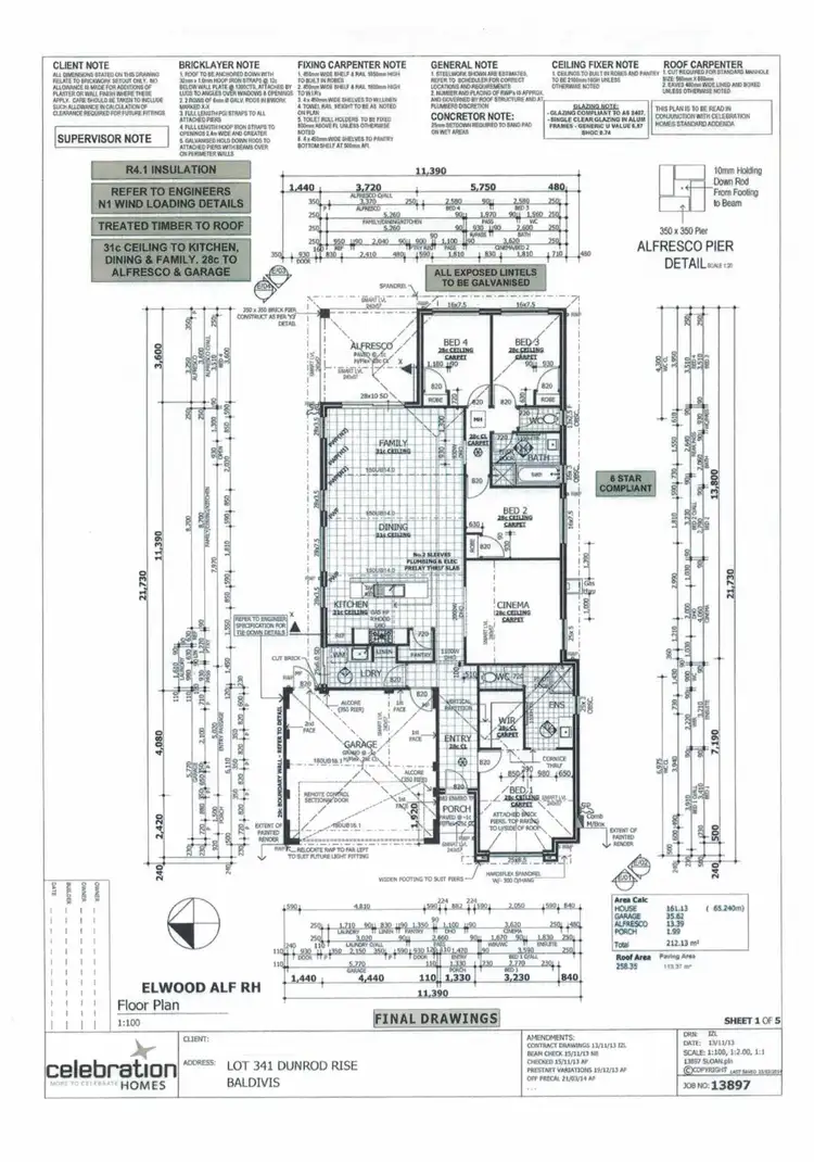 Floorplan of Homely house listing, 7 Dunrod Rise, Baldivis WA 6171