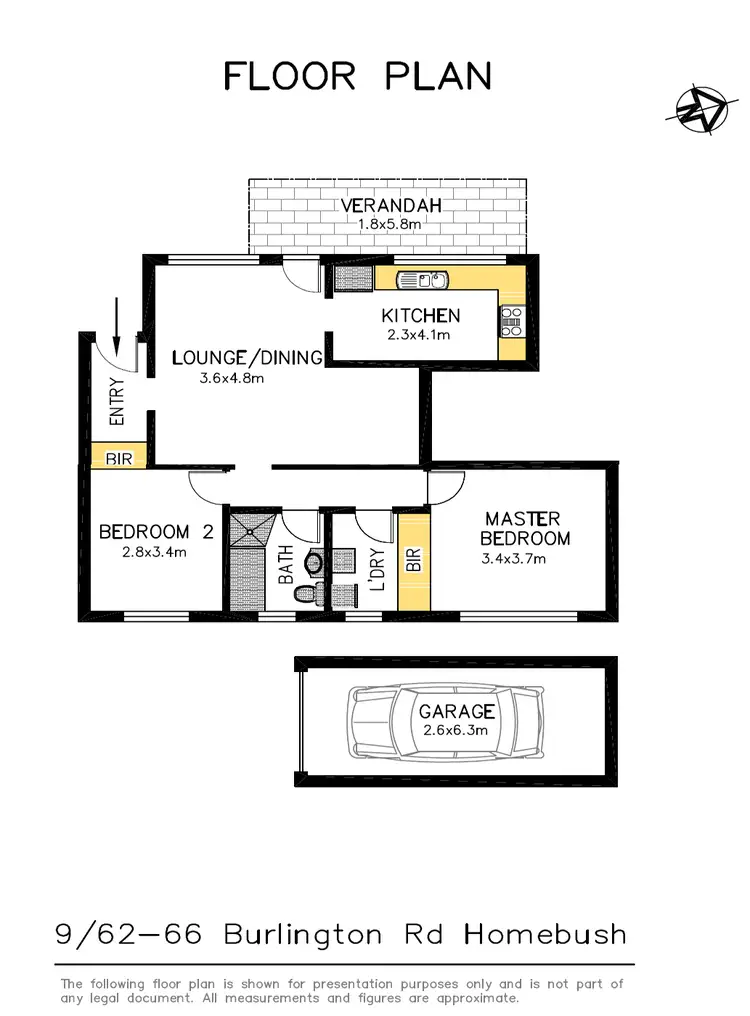 Floorplan of Homely unit listing, 9/62-66 Burlington Road, Homebush NSW 2140