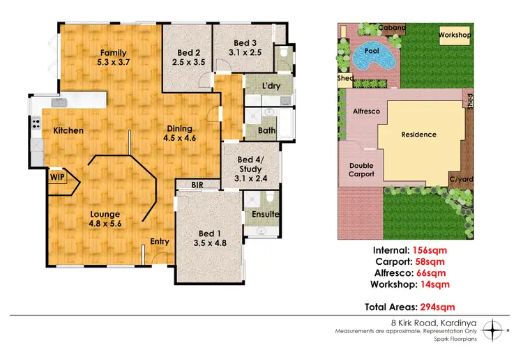 Floorplan of Homely house listing, 8 Kirk Road, Kardinya WA 6163