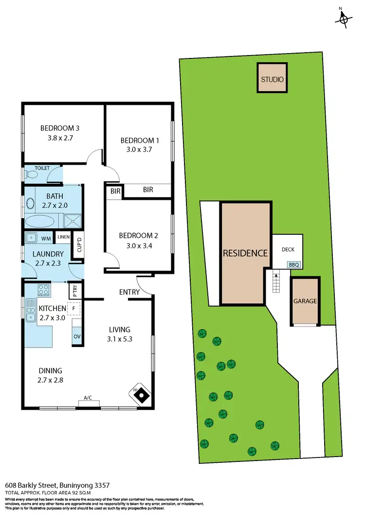 Floorplan of Homely house listing, 608 Barkly Street, Buninyong VIC 3357