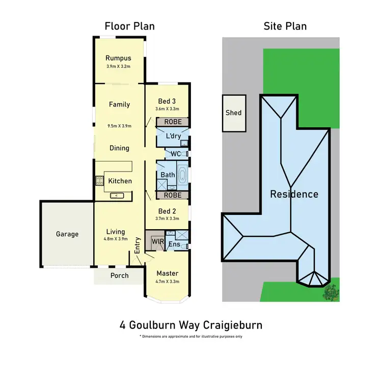 Floorplan of Homely house listing, 4 Goulburn Way, Craigieburn VIC 3064