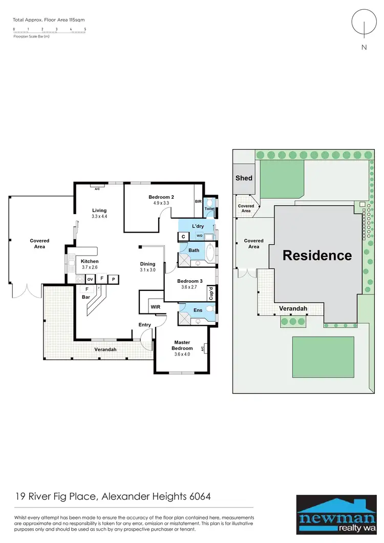 Floorplan of Homely house listing, 19 River Fig Place, Alexander Heights WA 6064