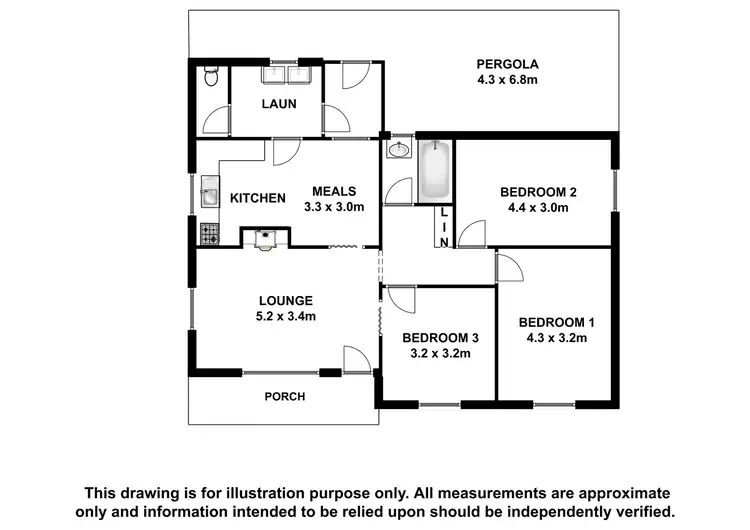 Floorplan of Homely house listing, 12 Dandaloo Place, Mount Gambier SA 5290