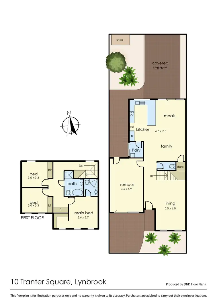 Floorplan of Homely house listing, 10 Tranter Square, Lynbrook VIC 3975