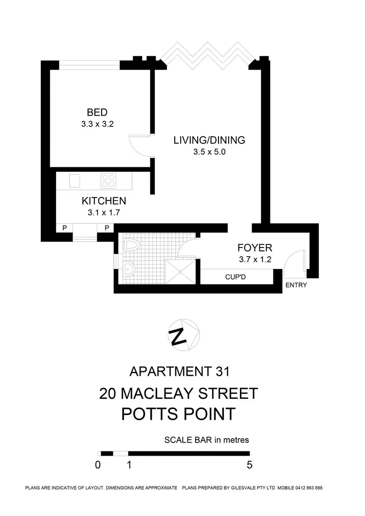 Floorplan of Homely apartment listing, 31/20 Macleay Street, Potts Point NSW 2011