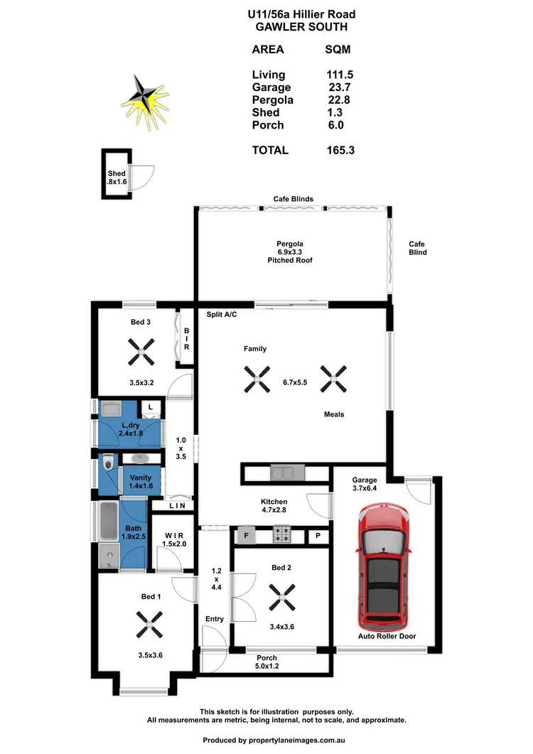 Floorplan of Homely house listing, 11, 56A Hillier Road, Evanston SA 5116