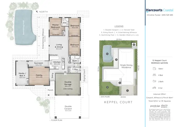 Floorplan of Homely house listing, 12 Keppel Court, Mermaid Waters QLD 4218