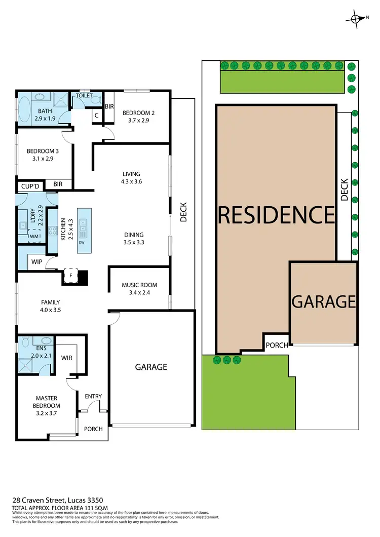 Floorplan of Homely house listing, 28 Craven Street, Lucas VIC 3350