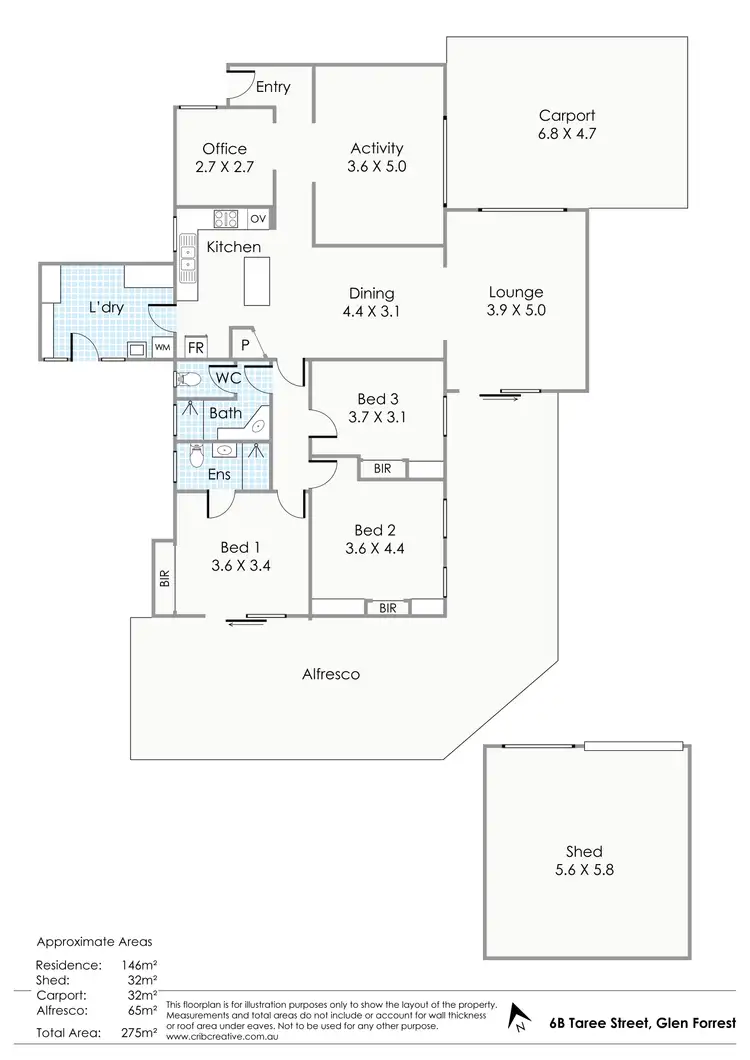 Floorplan of Homely house listing, 6B Taree Street, Glen Forrest WA 6071