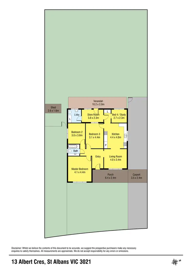 Floorplan of Homely house listing, 13 Albert Crescent, St Albans VIC 3021