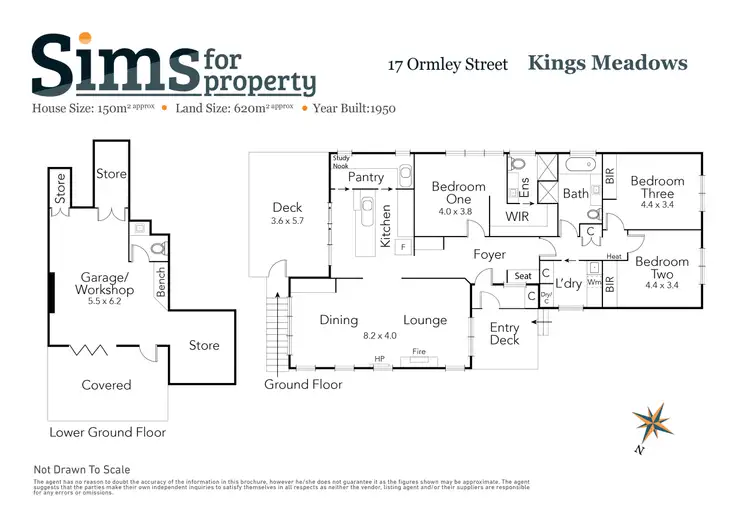 Floorplan of Homely house listing, 17 Ormley Street, Kings Meadows TAS 7249