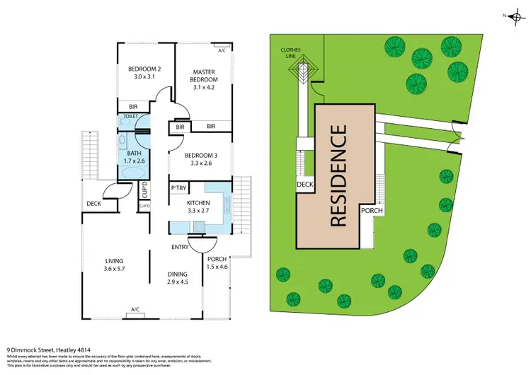 Floorplan of Homely house listing, 9 Dimmock Street, Heatley QLD 4814