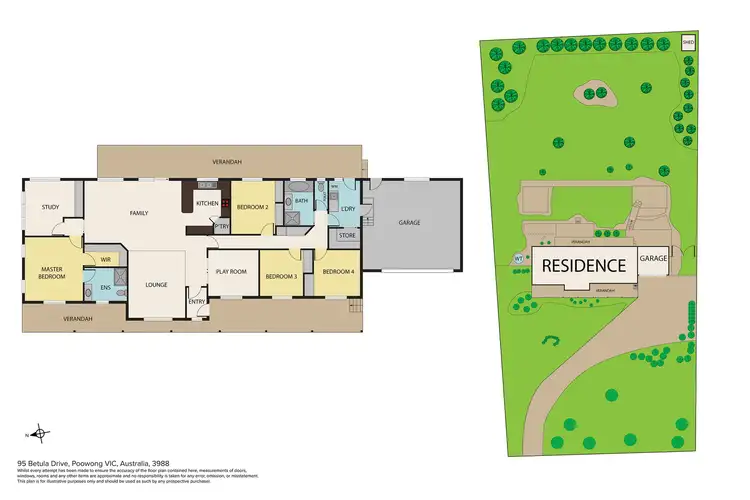 Floorplan of Homely house listing, 95 Betula Drive, Poowong VIC 3988