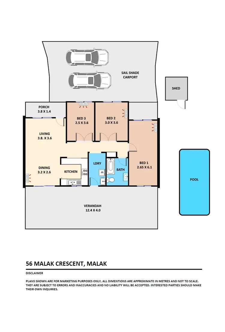 Floorplan of Homely house listing, 56 Malak Crescent, Malak NT 812