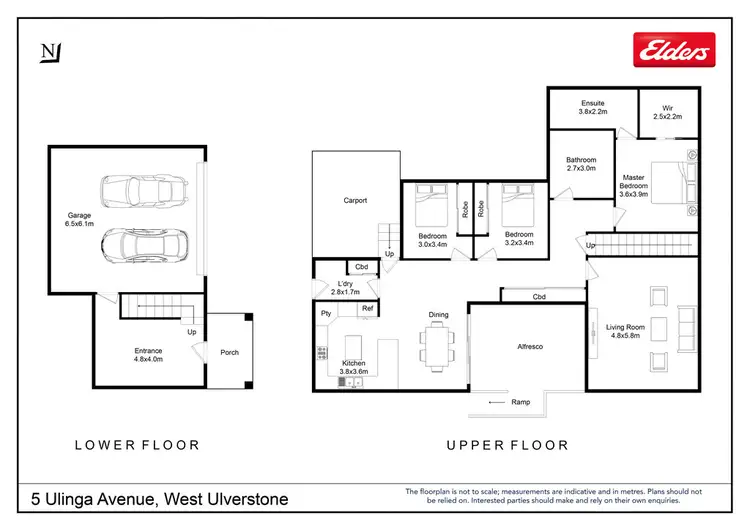 Floorplan of Homely house listing, 5 Ulinga Avenue, West Ulverstone TAS 7315