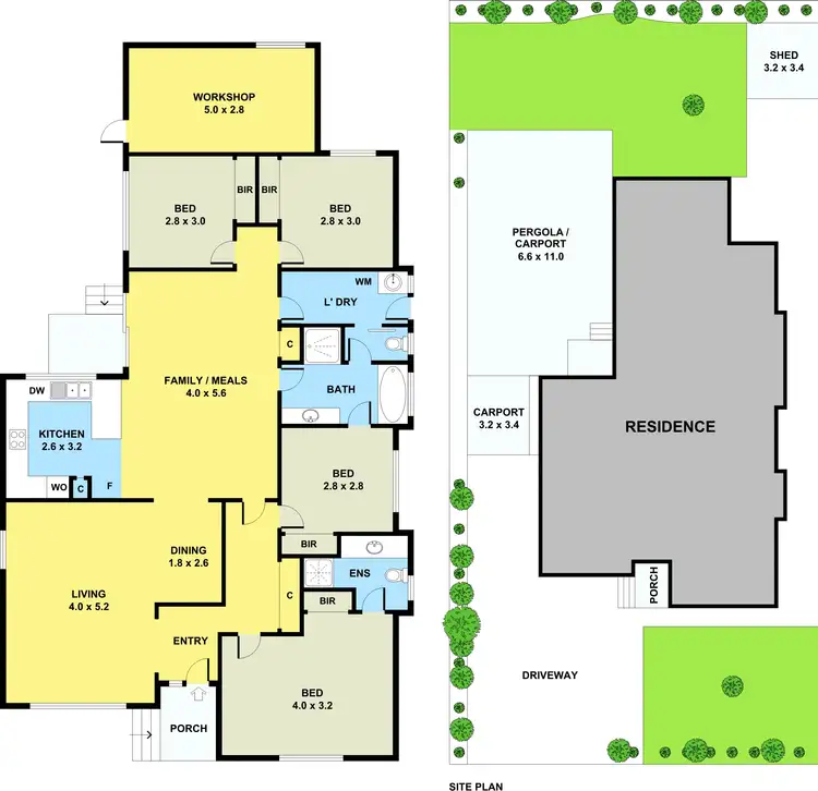 Floorplan of Homely house listing, 35 Nettle Drive, Hallam VIC 3803