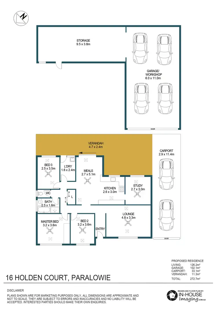 Floorplan of Homely house listing, 16 Holden Court, Paralowie SA 5108