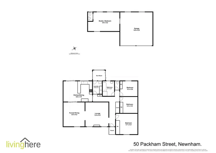 Floorplan of Homely house listing, 50 Packham Street, Newnham TAS 7248