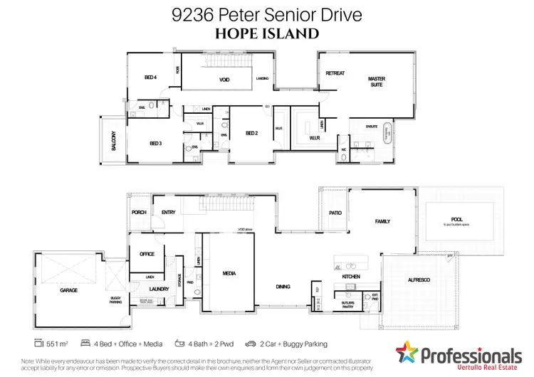 Floorplan of Homely house listing, 9236 Peter Senior Drive, Hope Island QLD 4212