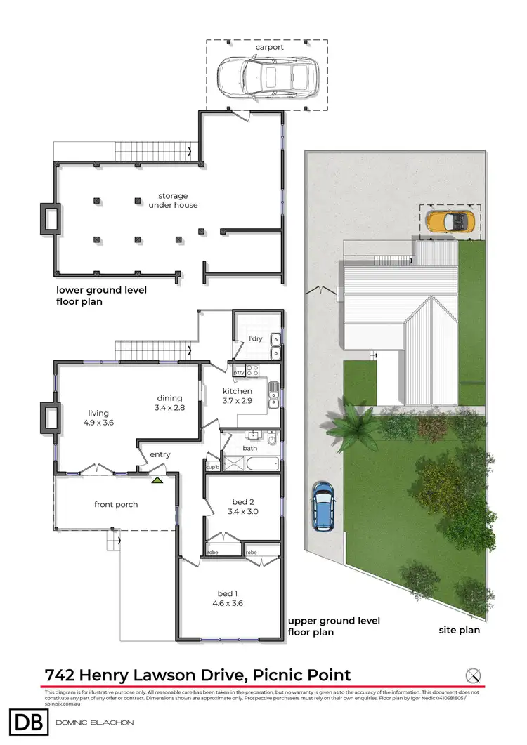Floorplan of Homely house listing, 742 Henry Lawson Drive, Picnic Point NSW 2213
