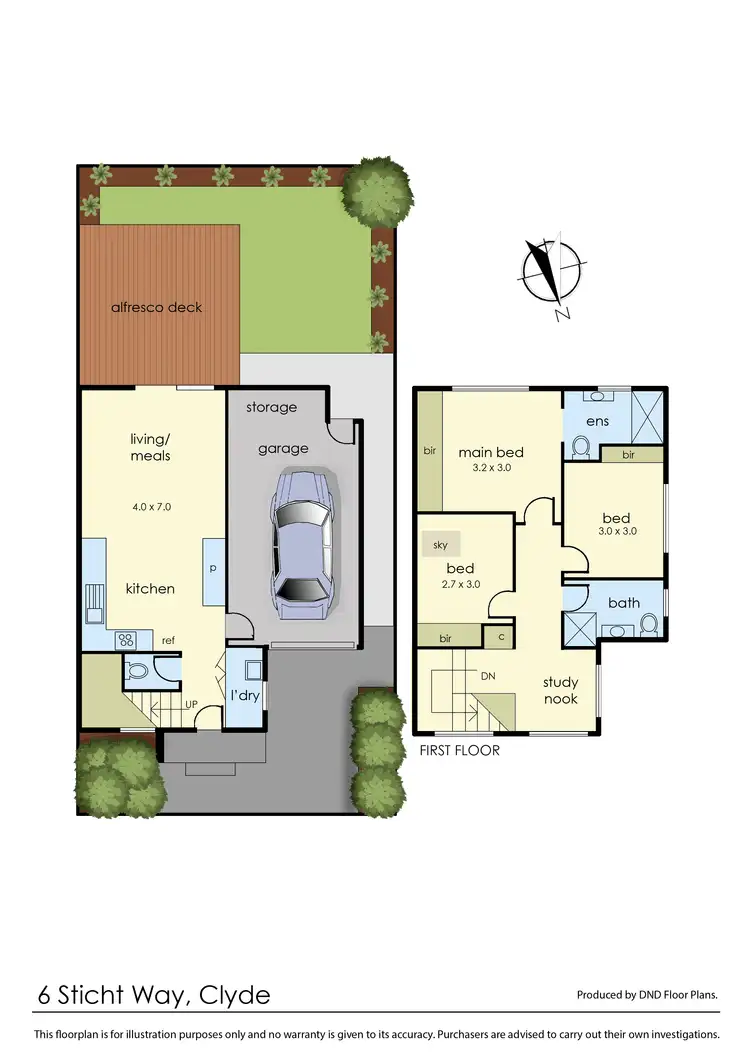 Floorplan of Homely house listing, 6 Sticht Way, Clyde VIC 3978