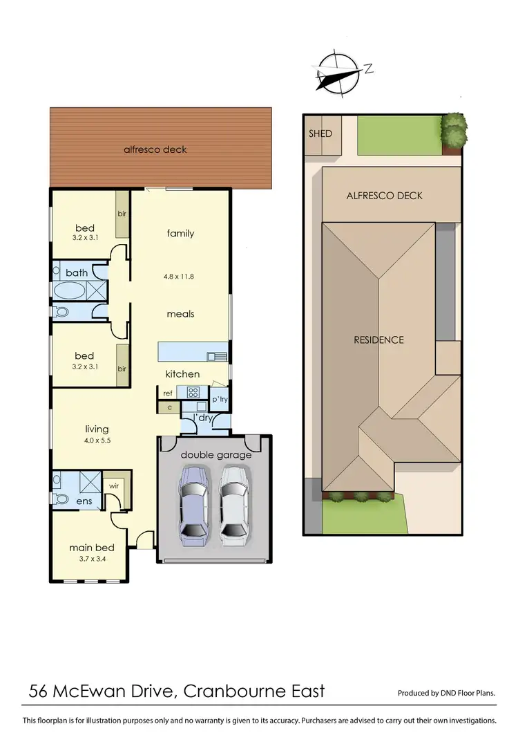 Floorplan of Homely house listing, 56 Mcewan Drive, Cranbourne East VIC 3977