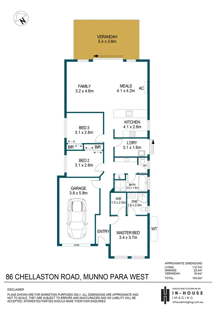 Floorplan of Homely house listing, 86 Chellaston Road, Munno Para West SA 5115